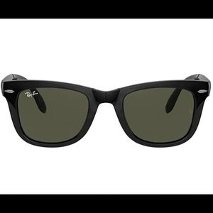 Never worn! Black Folding Wayfarer Sunglasses
